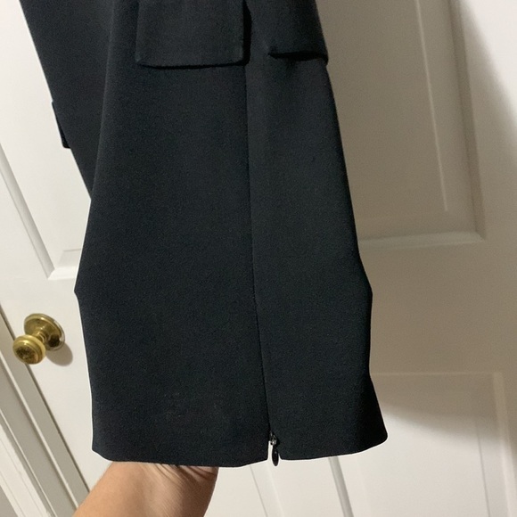 Liz Claiborne sleeveless black dress with optional slits with zippers both sides - Picture 8 of 13